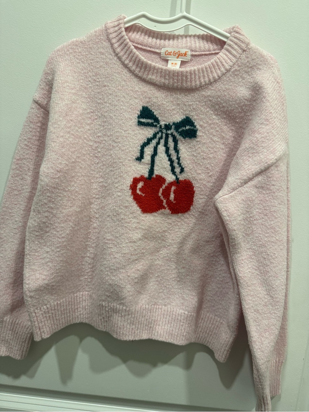 Cat & Jack Pink Cherry-Graphic girls Sweater